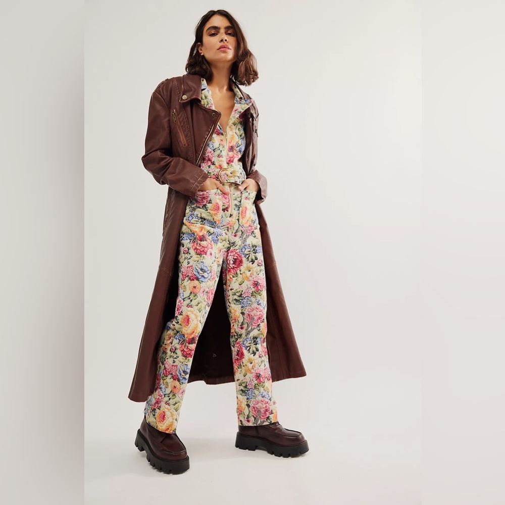 Free People Show Me Your Mumu Jacksonville Short Sleeve Jumpsuit XL